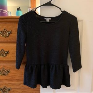 Bar III Peplum Top